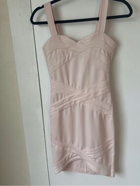 Bandage Blush Pink Bodycon Dress H&M DIVIDED